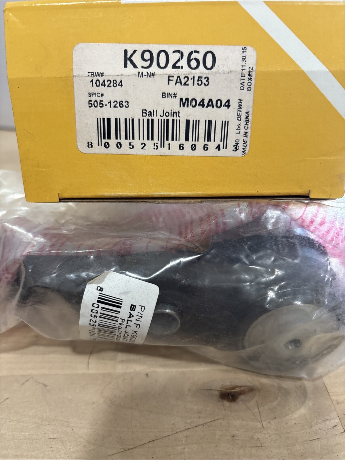 Falcon/MOOG K90260 Suspension Ball Joint Front Left Lower for 95-04 Tacoma - Image 4