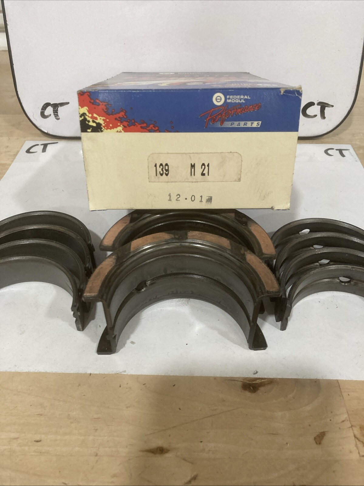 Federal Mogul Pro (139M 21) Main Bearing Set Chevrolet 302 327 350 Large Journal - Image 3