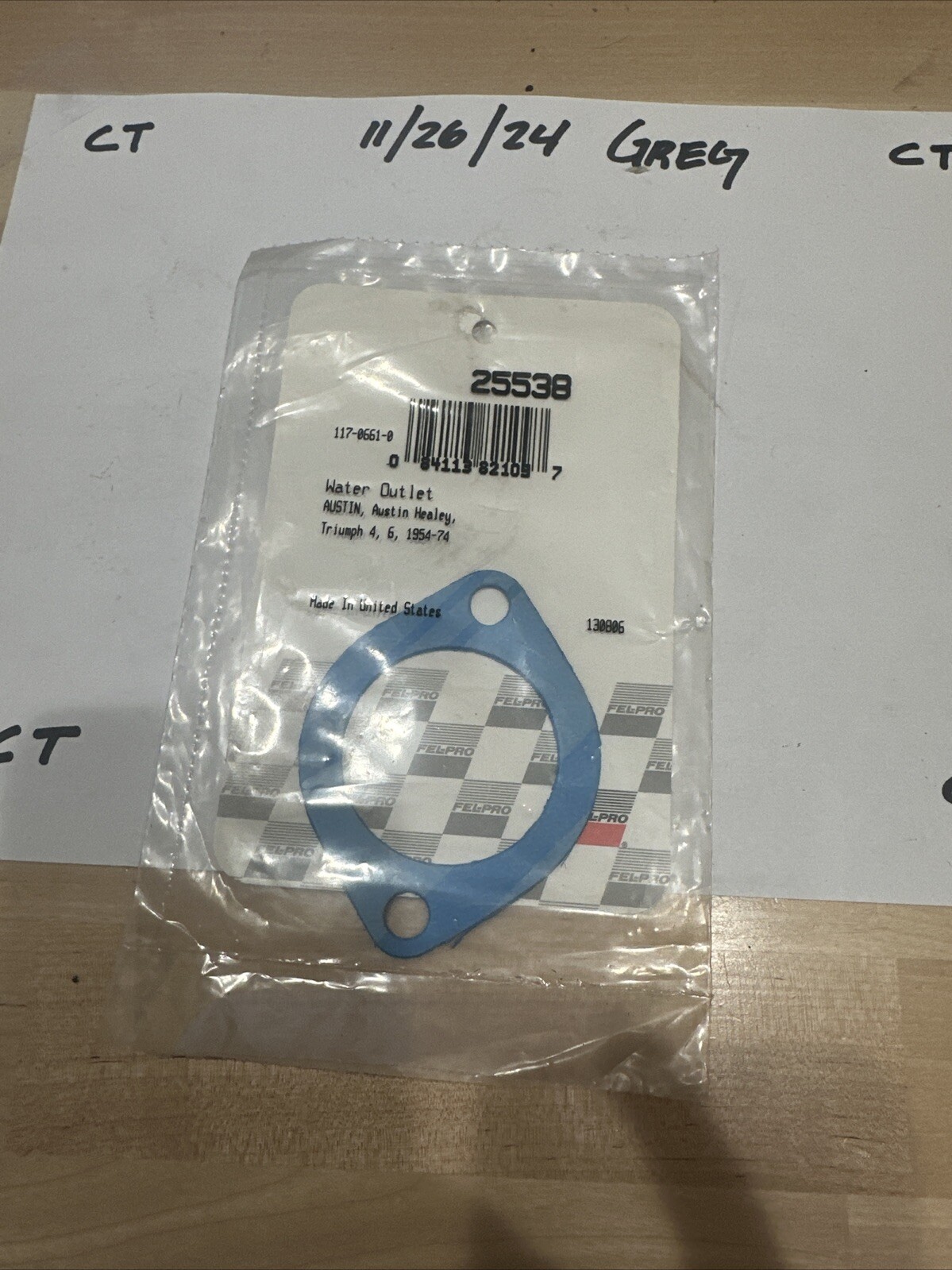 Fel-Pro 25538 Engine Coolant Outlet Gasket