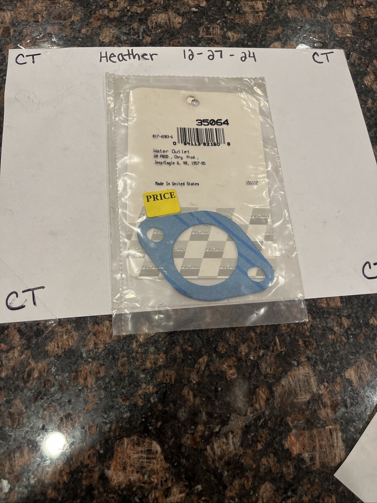 Fel-Pro 35064 Engine Coolant Outlet Gasket