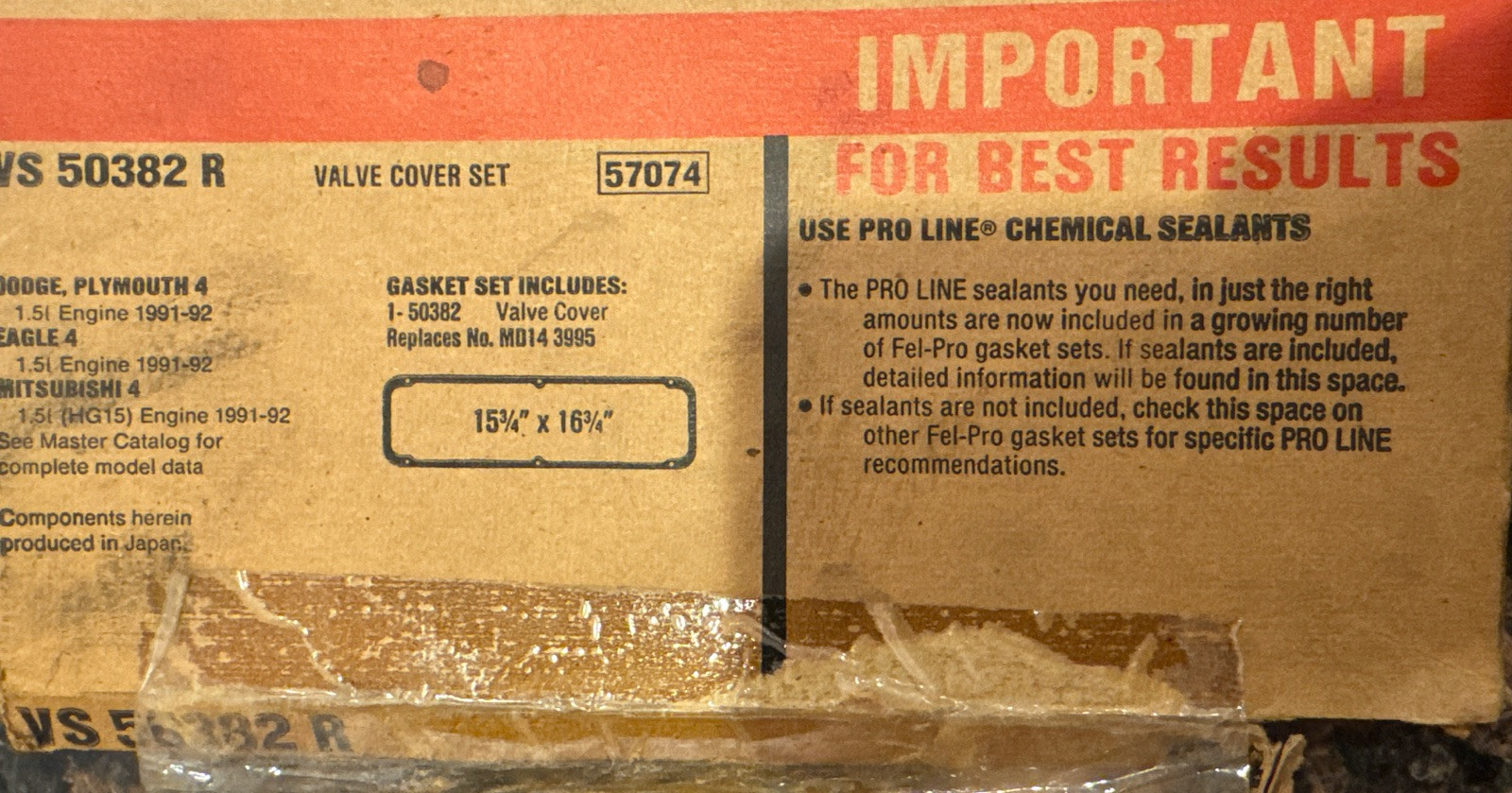 Fel-Pro VS 50382 R Valve Cover Gasket Set High-Performance Sealing Solutions - Image 3