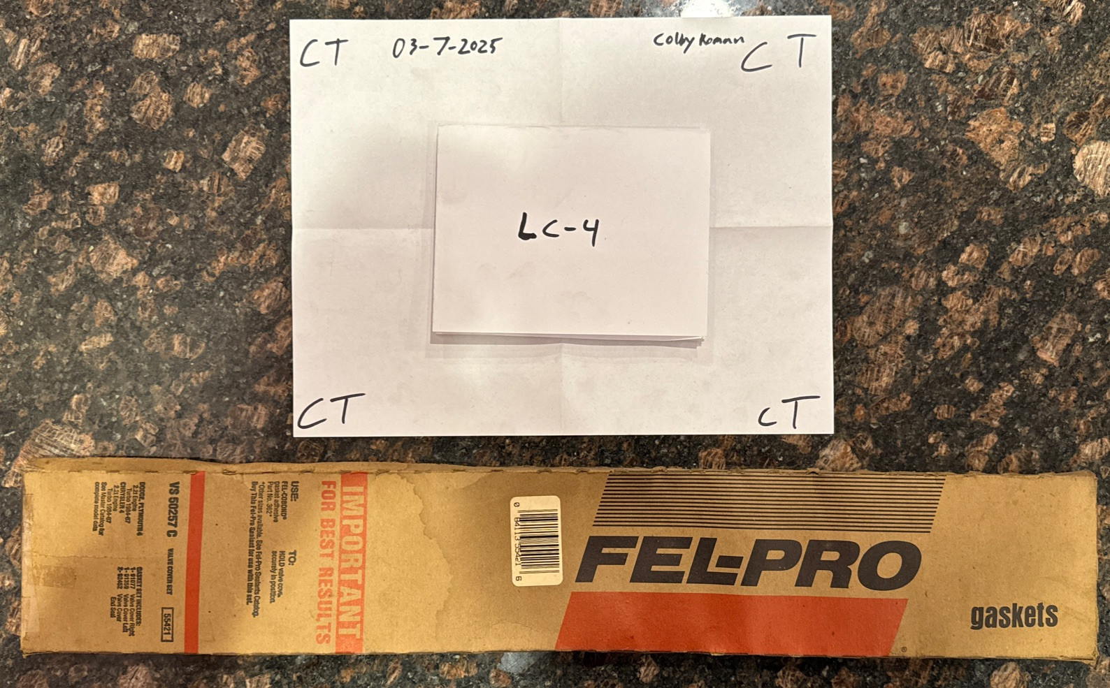 Fel-Pro VS50257C Valve Cover Gasket Set For 1984-87 Chrysler 135 2.2L I4 TURBO