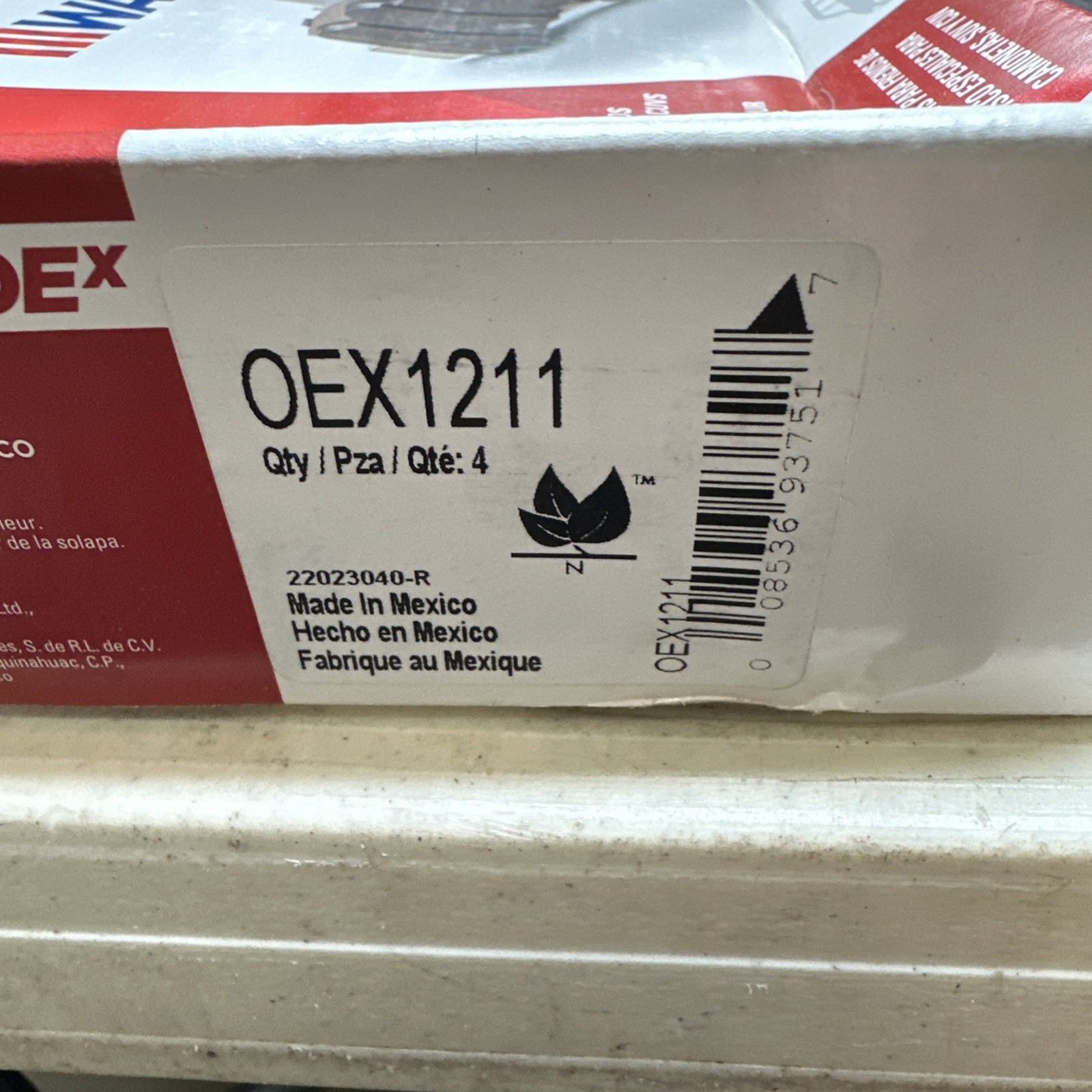 For Toyota Corolla 2009-2010 Wagner OEX1211 OEX Ceramic Front Disc Brake Pads - Image 3