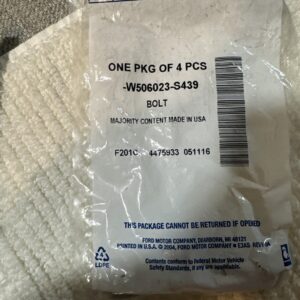 Ford OEM NOS W506023-S439 Bolts 4 Pack