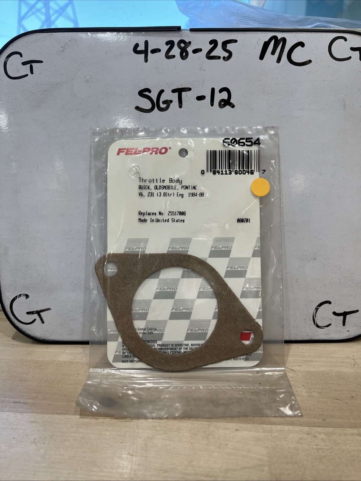 Fuel Injection Throttle Body Mounting Gasket for Firebird, Century+More 60654