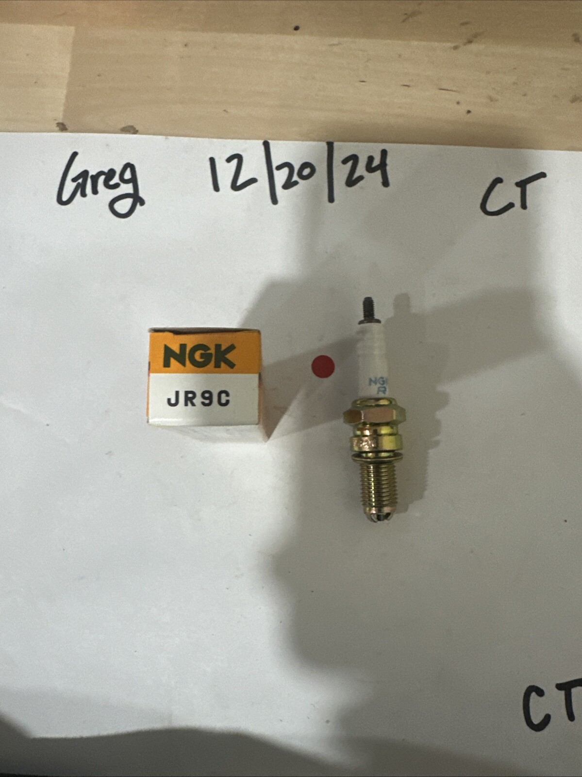 GENUINE NGK SPARK PLUG JR9C 6193 (SINGLE)