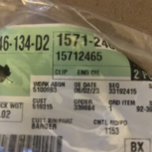 GM 15712465 Clip,Trans Fluid Cooler Pipe (sold Individually)