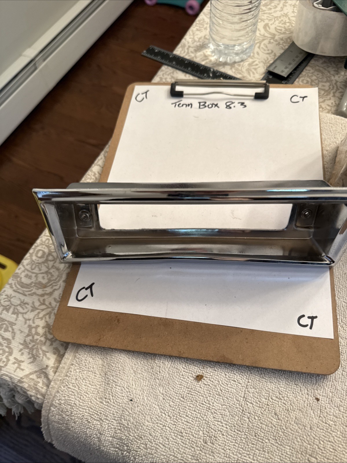 GM 1969 CADILLAC ELDORADO LEFT DRIVER SIDE REAR BUMPER REFLECTOR LENS BEZEL - Image 3