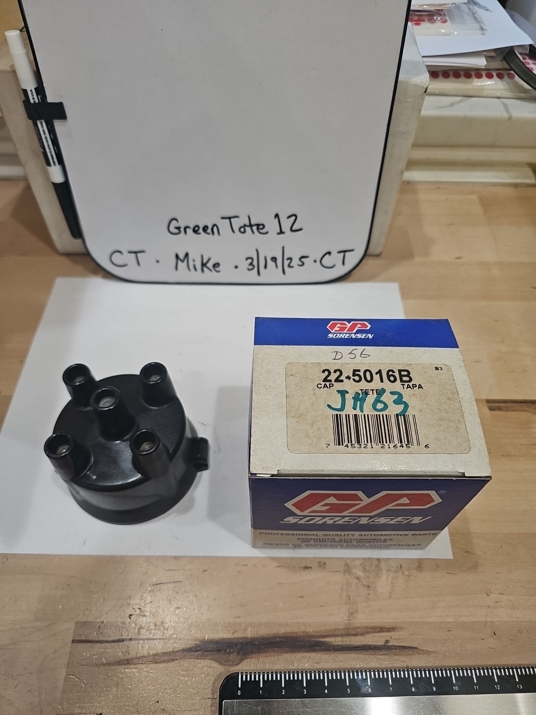 GP Sorensen 22-5016B Distributor Cap NOS