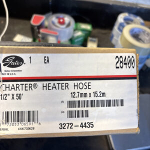 Gates 28400 Charter Heater Hose 1/2" X 50' (12.7mm x 15.2m) Sold In 5' Lengths