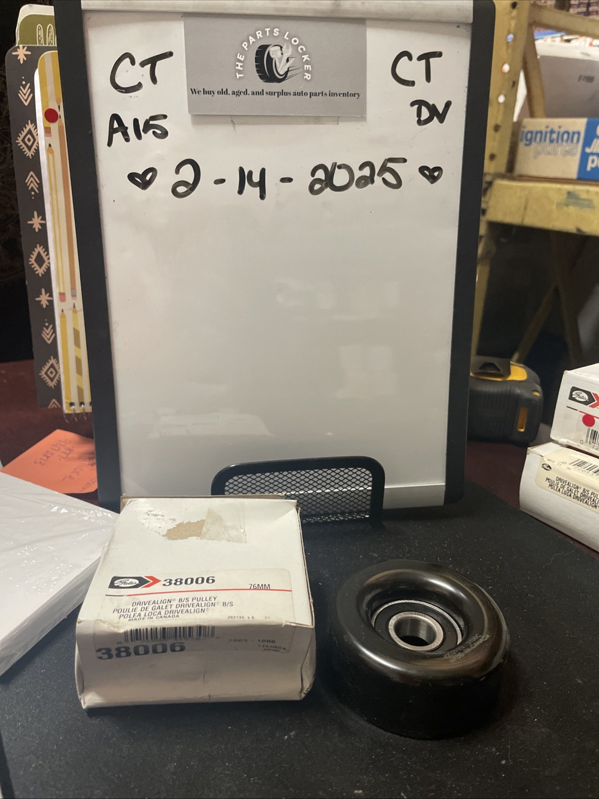 Gates 38006 DriveAlign Belt Drive Idler/Tensioner Pulley New