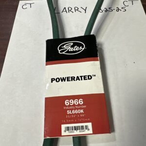 Gates 6966 PoweRated FHP Medium Horse-Power V-Belt 21/32 x 66 inch