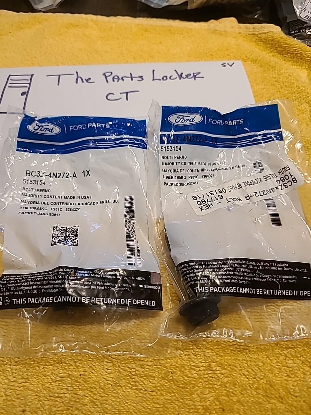 Genuine Ford Bolt Hex.Head BC3Z-4N272-A