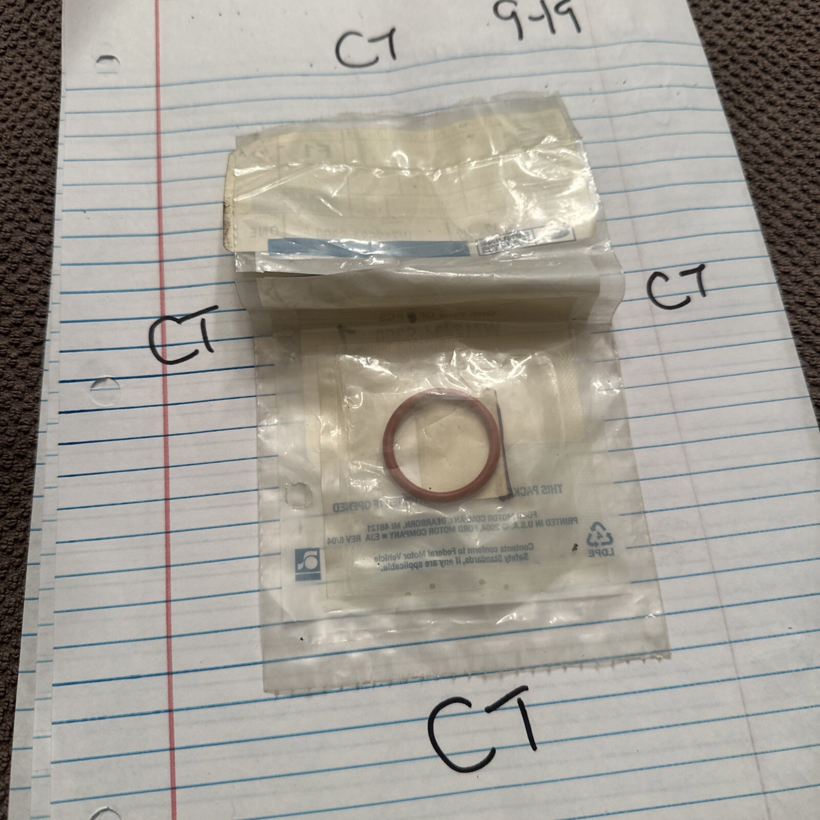 Genuine Ford Compressor O-Ring W712634-S300 - Image 3