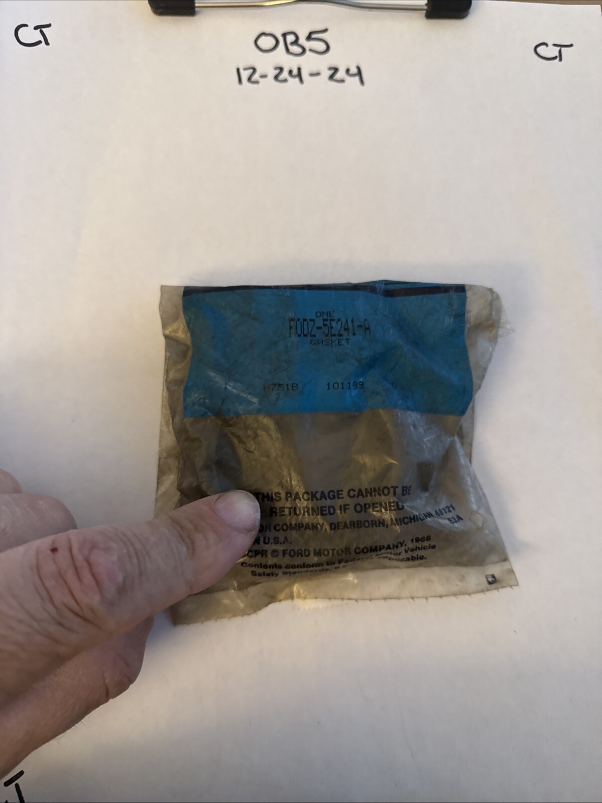 Genuine Ford Converter Gasket FODZ-5E241-A