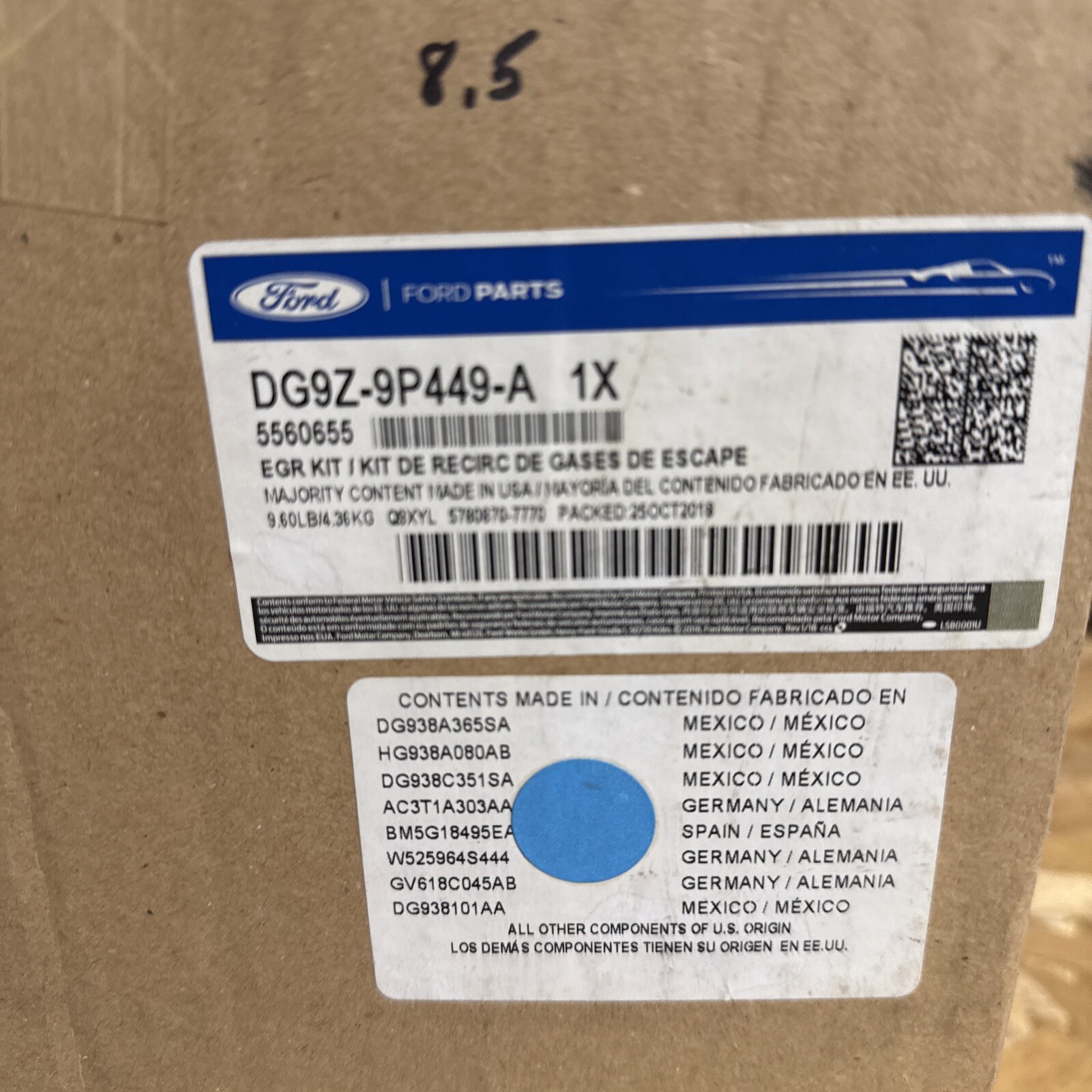 Genuine Ford EGR System Modification Kit DG9Z-9P449-A - Image 4