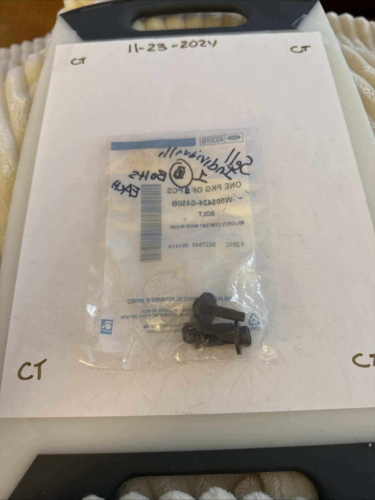 Genuine Ford Mirror Assembly Bolt -W505424-S450B Sold Individually (1) Bolts - Image 3
