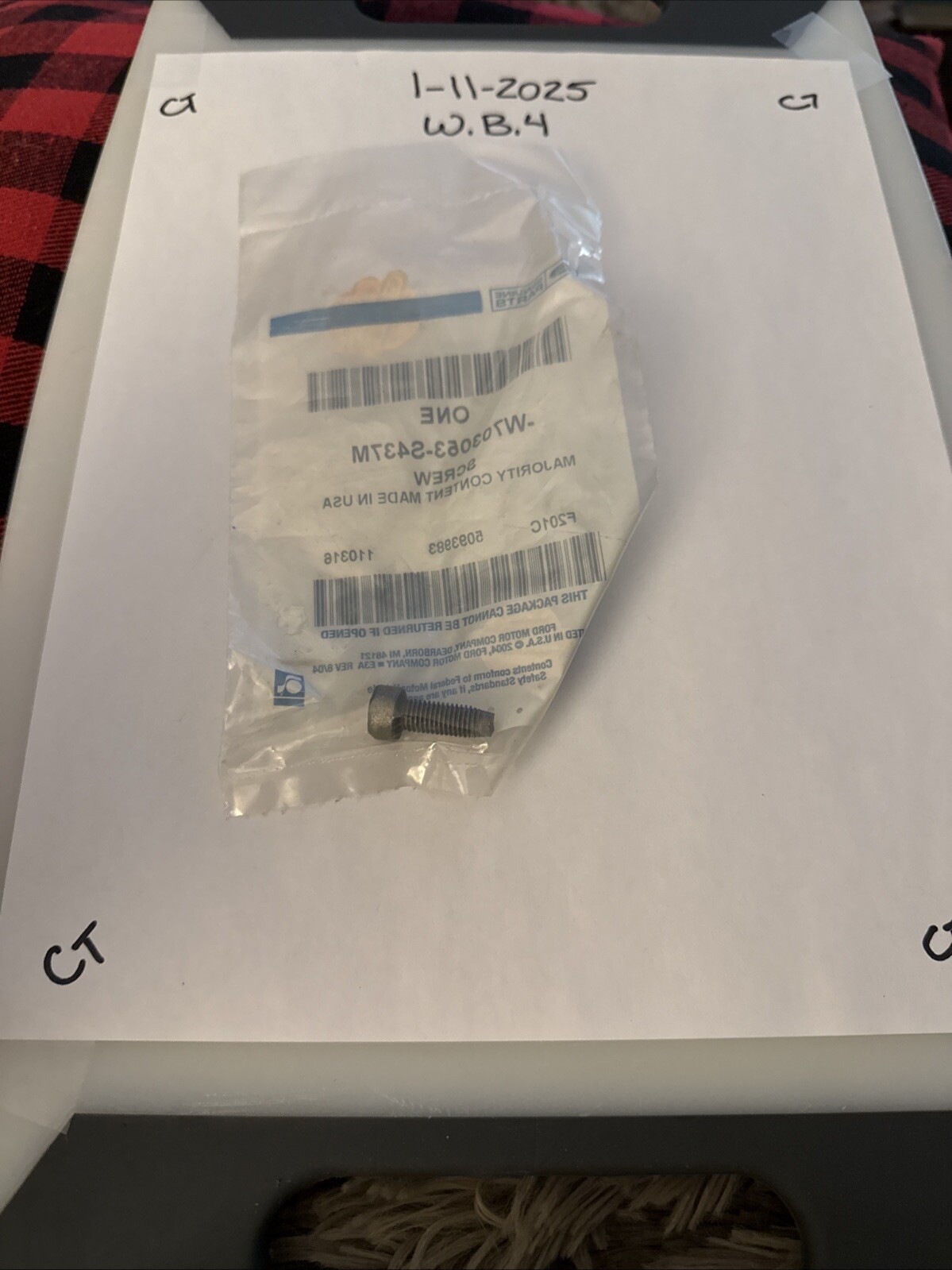 Genuine Ford OE Screw W703053-S437M - Image 3