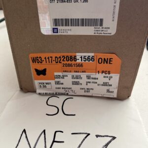 Genuine GM 2010-2012 Chevrolet Malibu Radiator Lower Grille 20861566