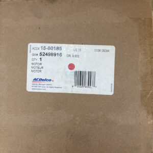 Genuine GM 52498916 ACDelco 15-80185 Motor Blower with Impeller NOS