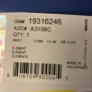 Genuine GM Air Filter 19316246