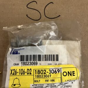 Genuine GM OEM 18023069 Front Brake Caliper Bolt