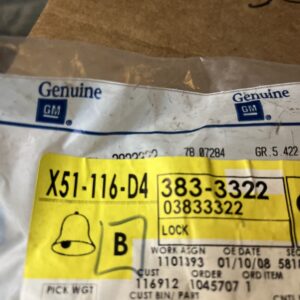 Genuine GM OEM Rear Axle Shaft Lock 03833322