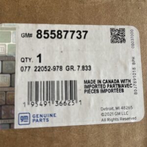 Genuine General Motors OE Shutter 85587737