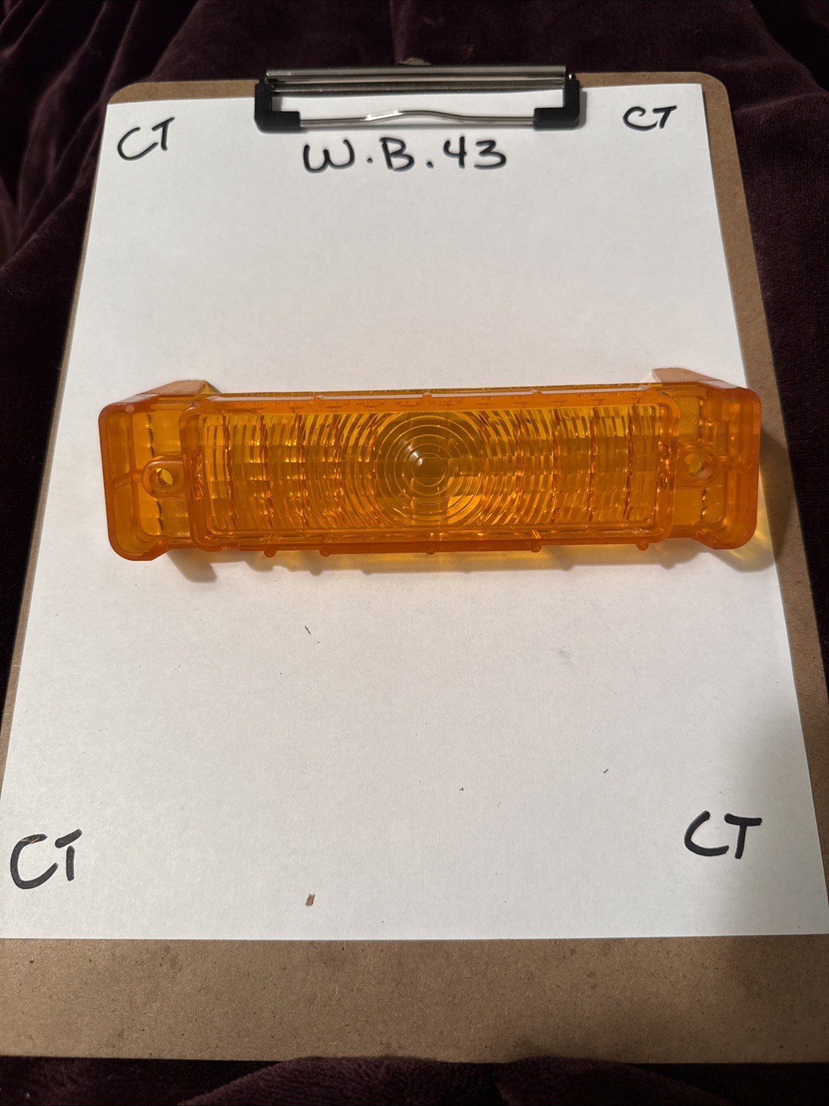 Genuine Gm Chevrolet Parking Light Lense 1969 Impala Lens Guide Caprice No Box