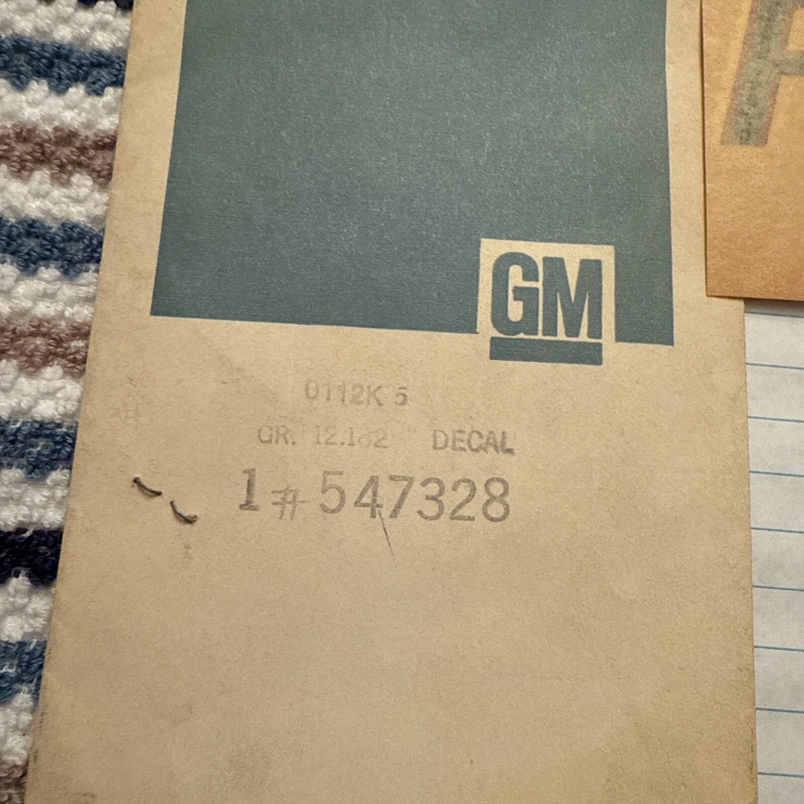 Genuine Gm Pontiac Formula Decal Nos OEM Original - Image 3
