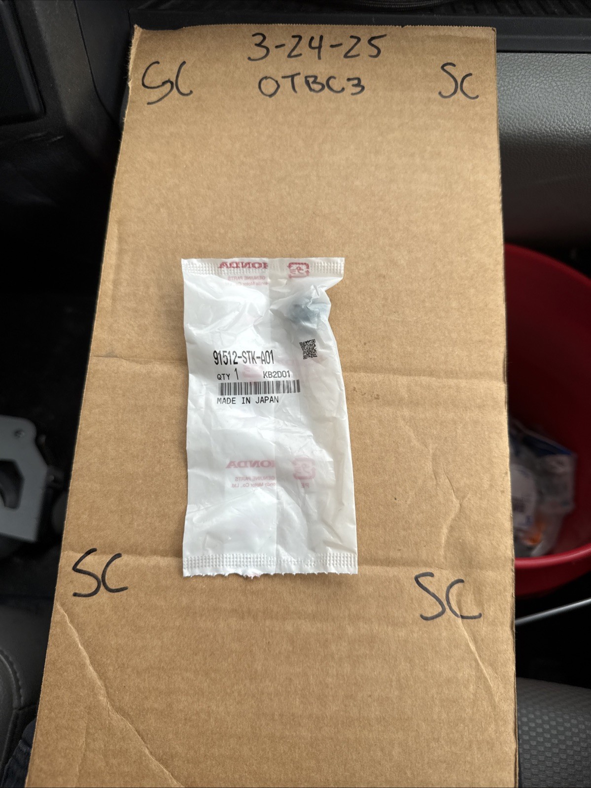 Genuine Honda Clip OEM 91512STKA01