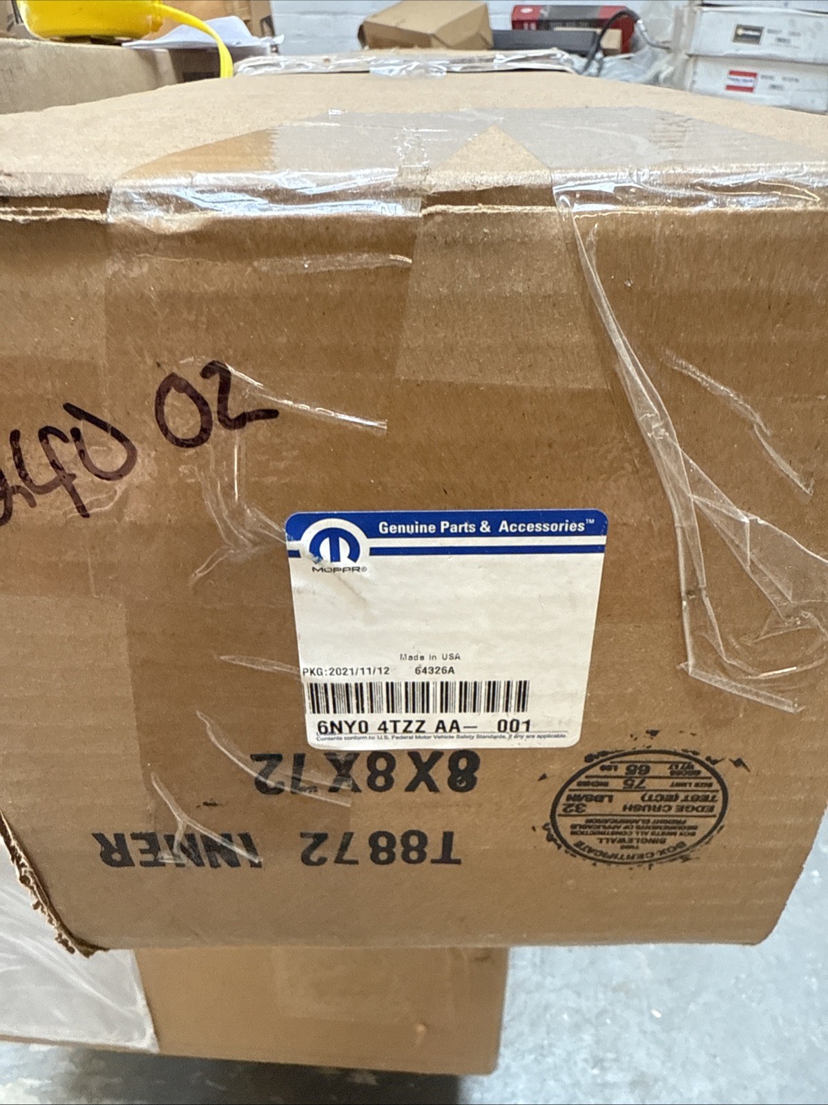 Genuine Mopar 2018-2021 Jeep Wrangler Rail Kit 6NY04TZZAA