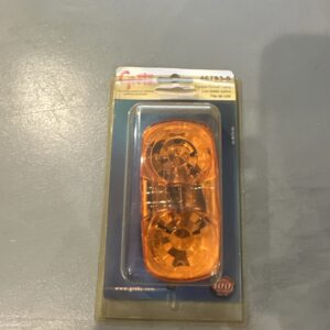 Grote 46793-5 Yellow Two-Bulb Square-Corner Clearance Marker Light (Duramold)