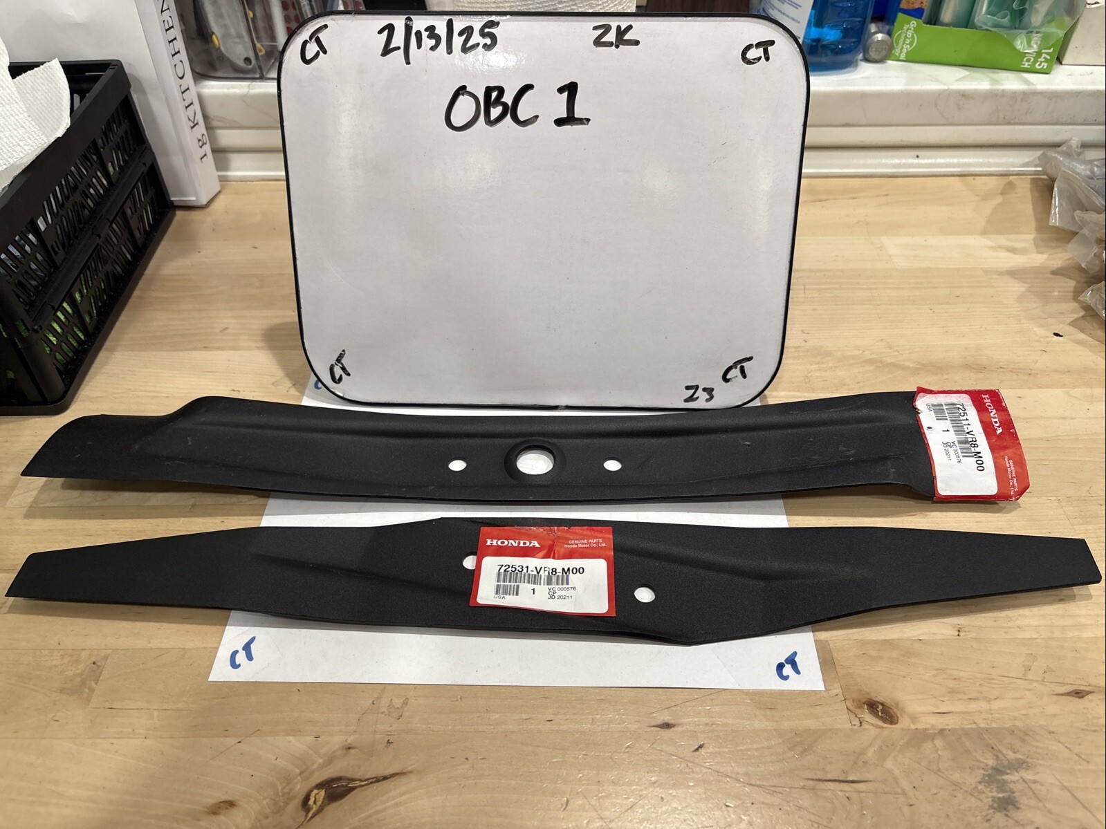 Honda 72511-VR8-M00 and 72531-VR8-M00 Blade Set for HRN216 Mowers