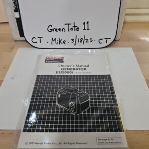 Honda EU2000i Generator Owners Maintenance Operation Manual Book Catalog OEM