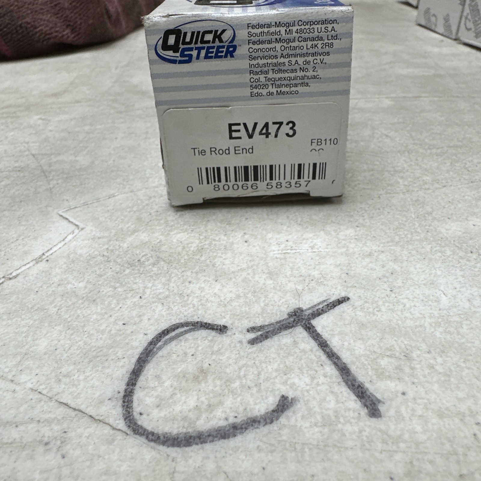 Inner Tie Rod End Quick Steer EV473