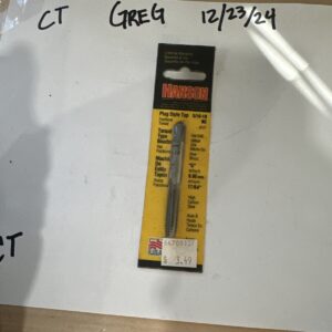 Irwin Hanson High Carbon Steel SAE Plug Tap Fraction Tap 5/16" - 18NC 1 Pc 8127