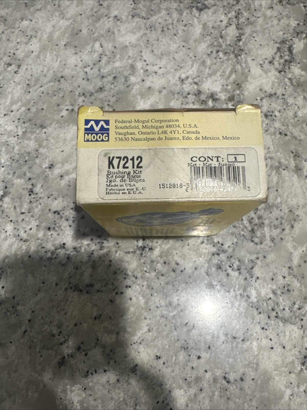 K7212 MOOG Suspension Control Arm Bushing K7212 Moog Control Arm Bushing