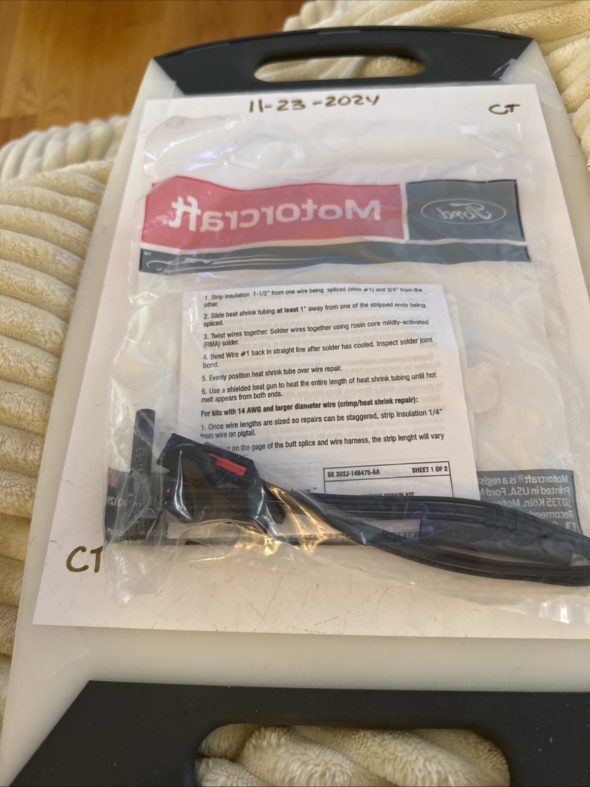 License Plate Light Connector-Lamp Connector Motorcraft WPT-394 - Image 3