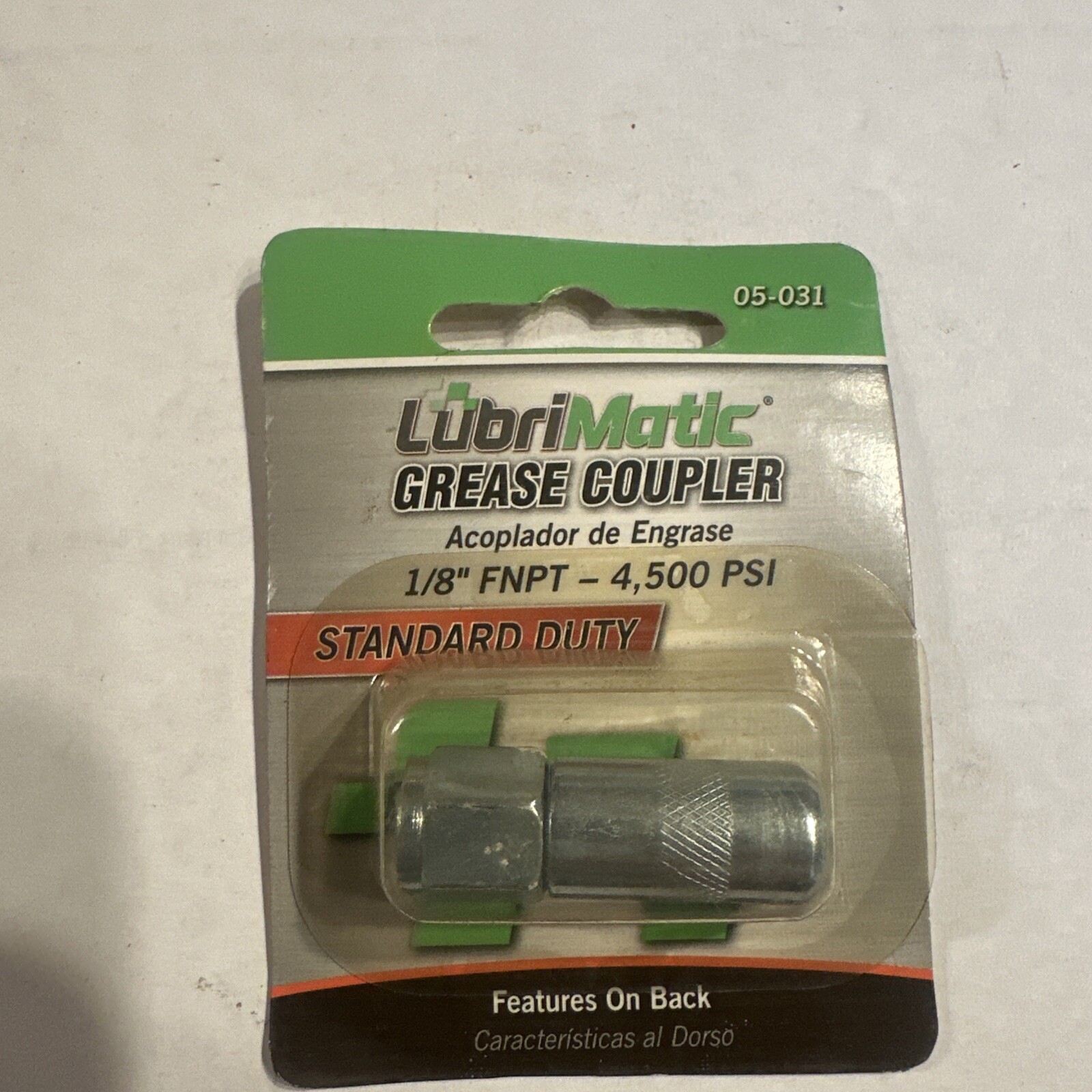 Lubrimatic Grease Gun Coupler Standard Duty 1/8"FNPT - 4500 PSI Lube New 05-031 - Image 3