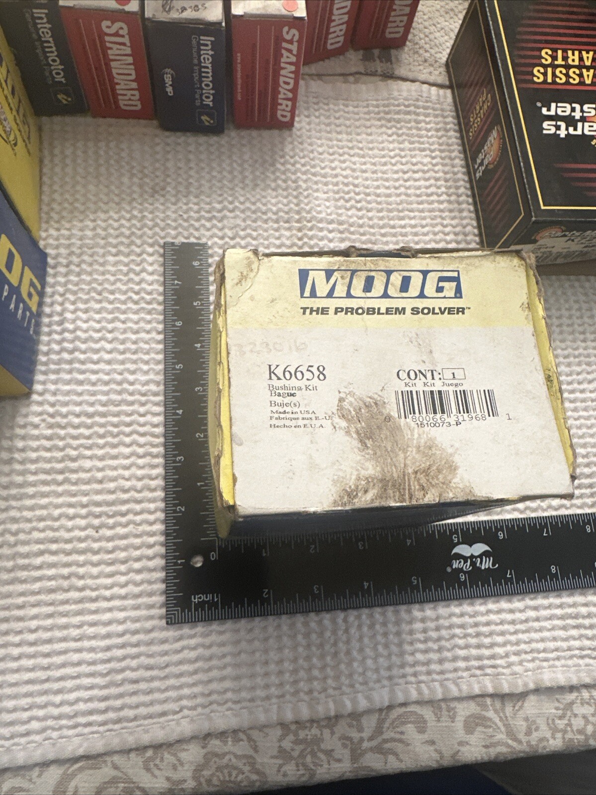 MOOG K6658 Suspension Control Arm Bushing Kit UPC 080066319681