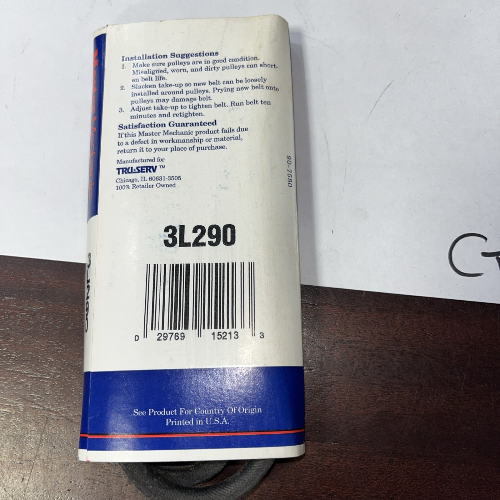 Master Mechanic V Belt 3L290 - Image 4