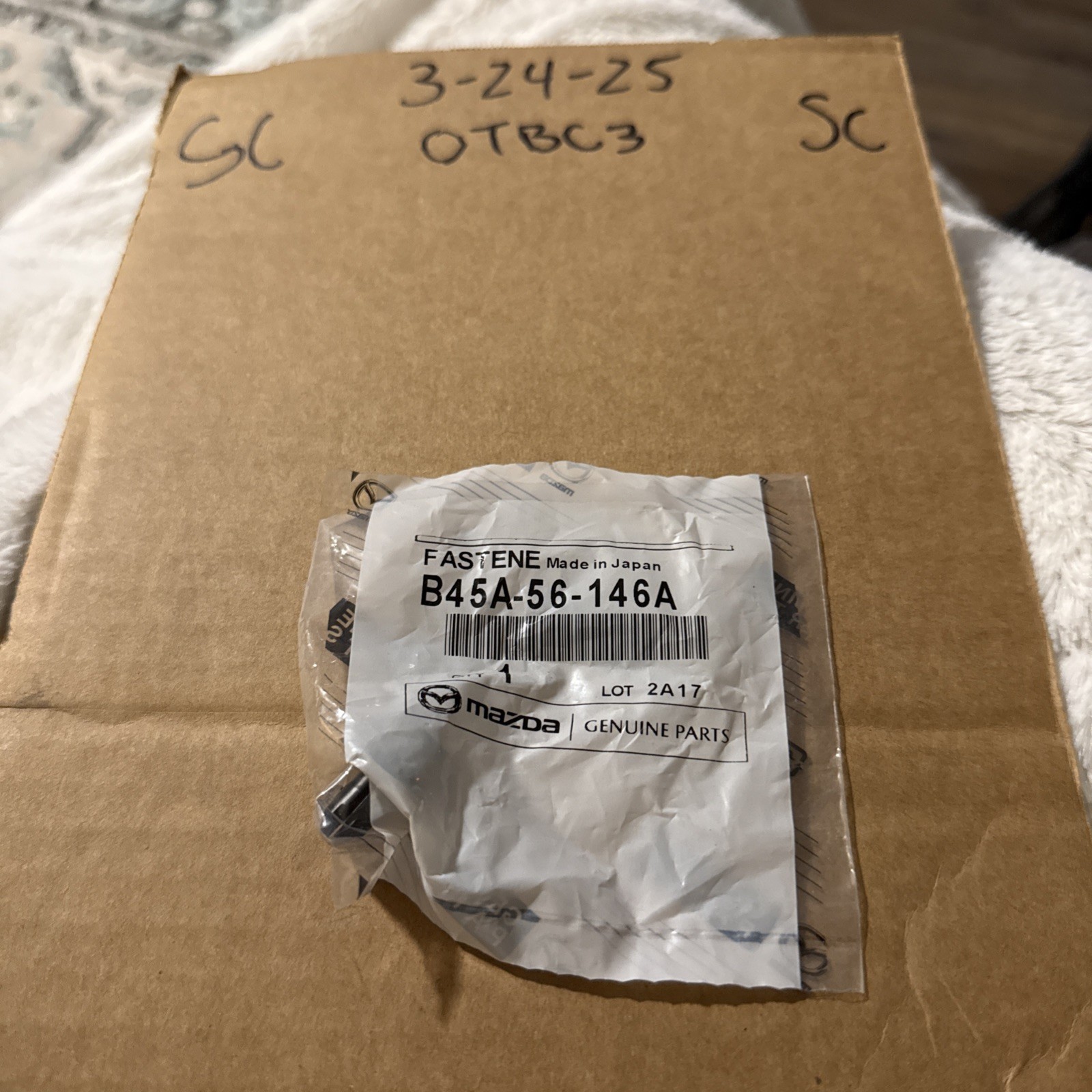 Mazda Plastic Pin B45a-56-146a B45a56146a