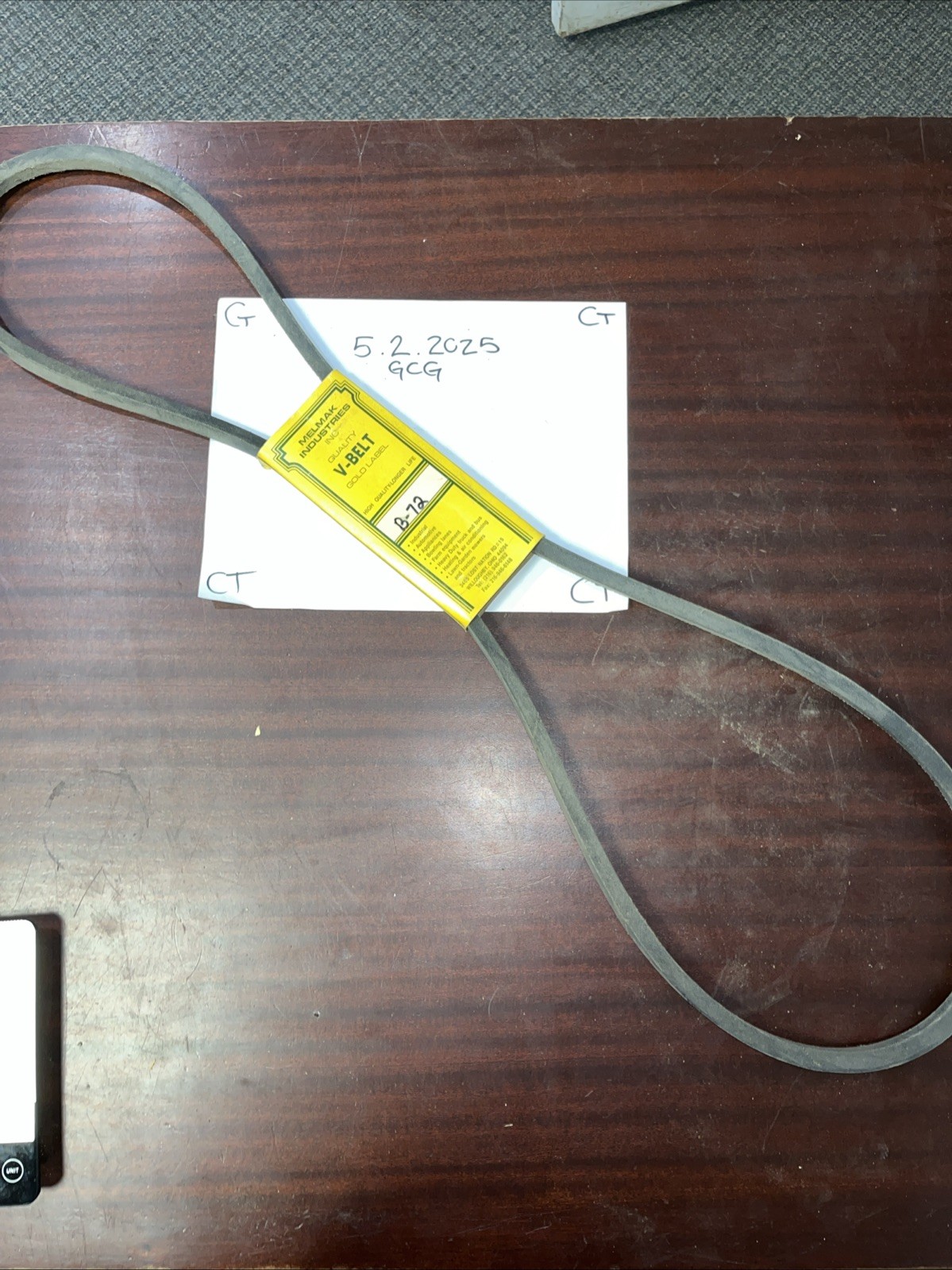 Melmak Industries V Belt B-72