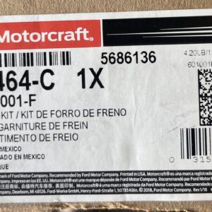 Motorcraft BR-1464-C / Ford CU2Z-2V001-F Brake Pads Ford Mustang 2011-2014