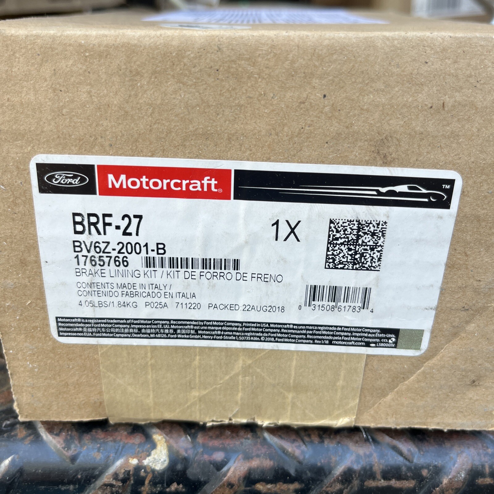Motorcraft BRF27 Brake Pad