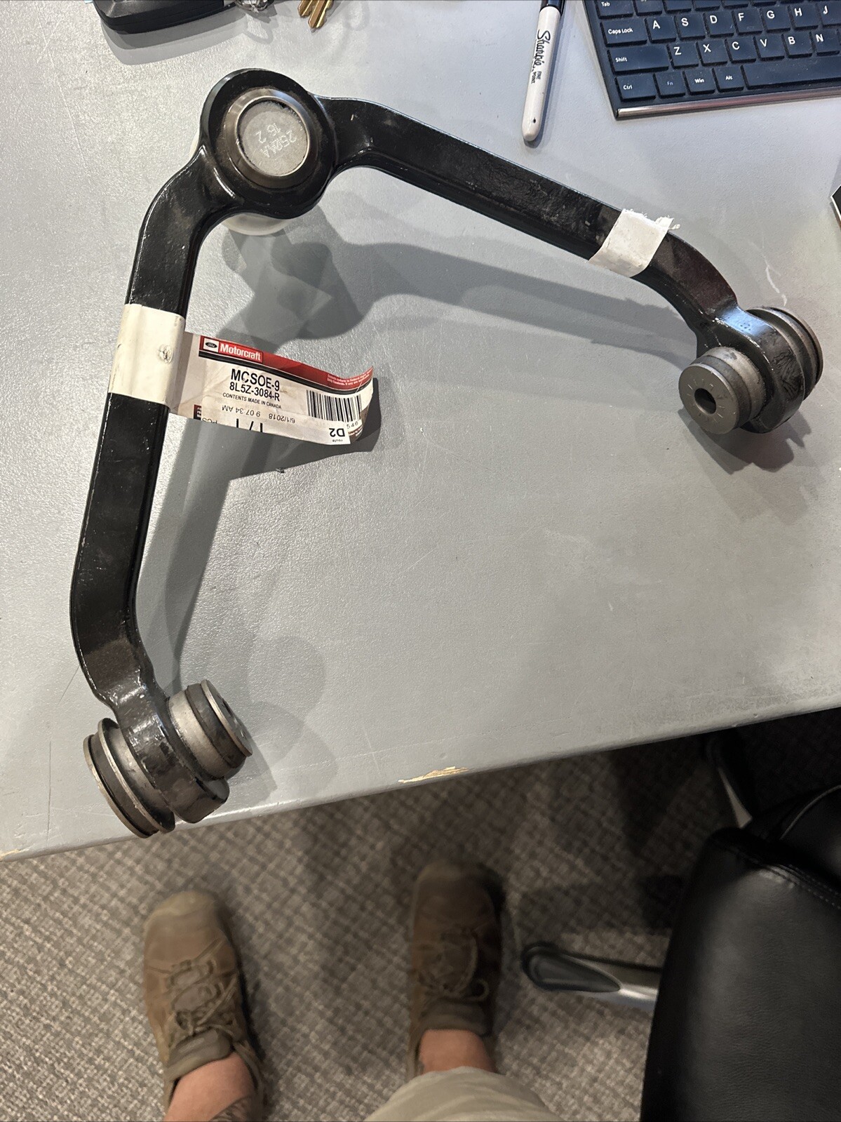 Motorcraft MCSOE9 Front Right Upper Control Arm OEM Ford 8L5Z-3084-R