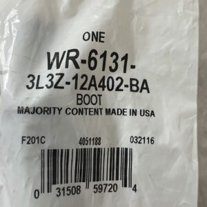 Motorcraft WR-6131 Ford 3L3Z-12A402-BA Spark Plug Boot Only, SPRING NOT INCLUDED