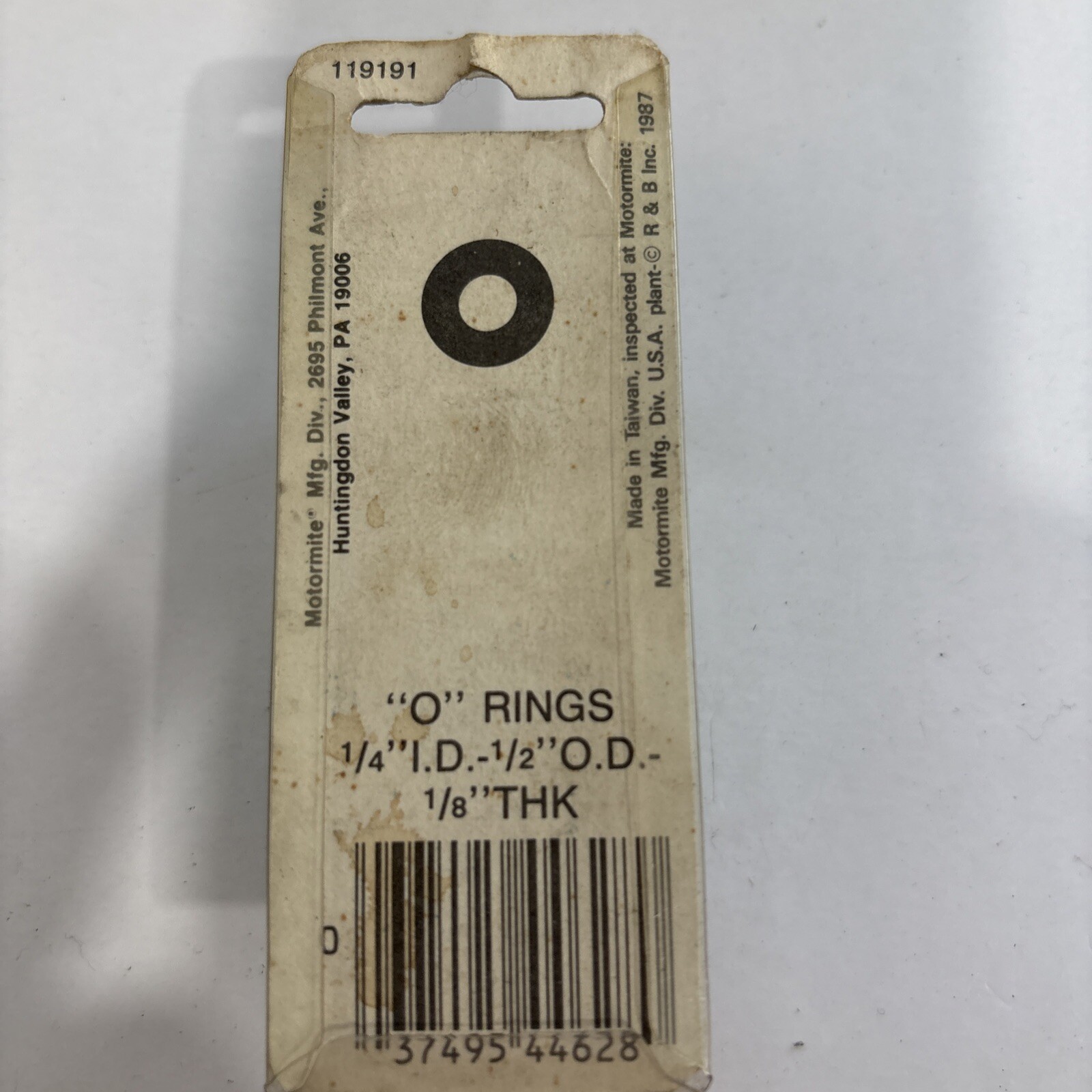 Motormite O-Rings 44628 1/4” ID, 1/2” OD 1/8” THK - Image 4