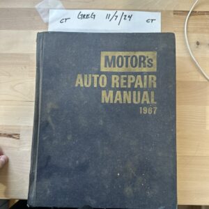 Motor's Auto Repair Manual 1969